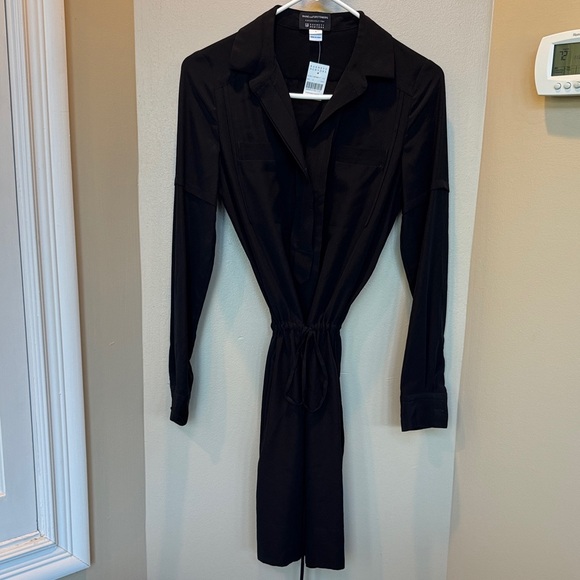 Diane Von Furstenberg Dresses & Skirts - Diane Von Furstenberg Elegant Silk Black Shirt Dress size 0 new with tags